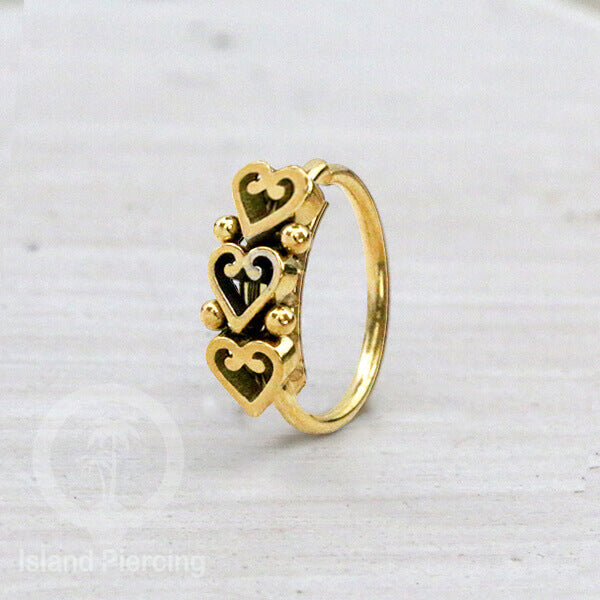 Nose Ring Piercing Jewelry Perhiasan Hidung banyak model keren warna gold