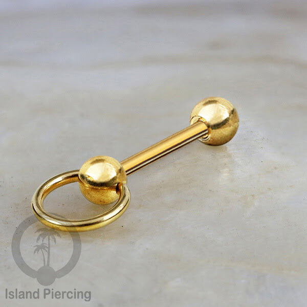 Tindik Lidah stainless warna Gold banyak motif menarik, Unique Tounge Piercing Jewelry