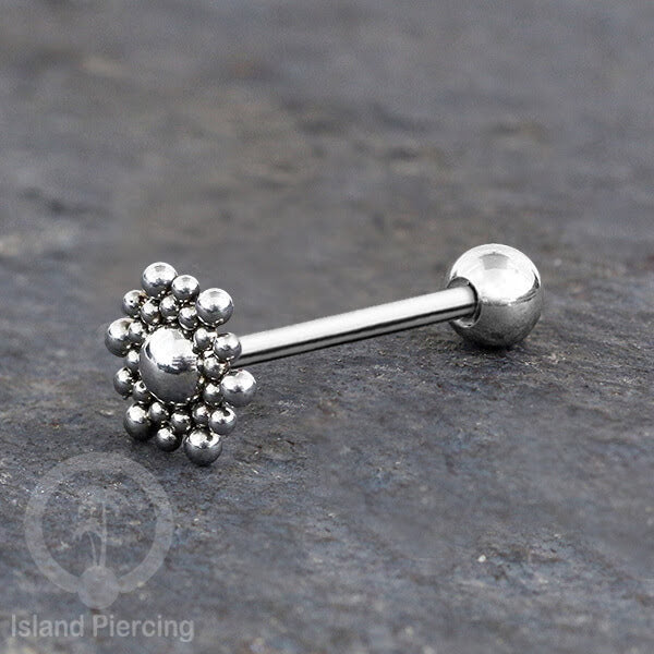 Tindik Lidah stainless warna Silver banyak motif menarik, Unique Tounge Piercing Jewelry