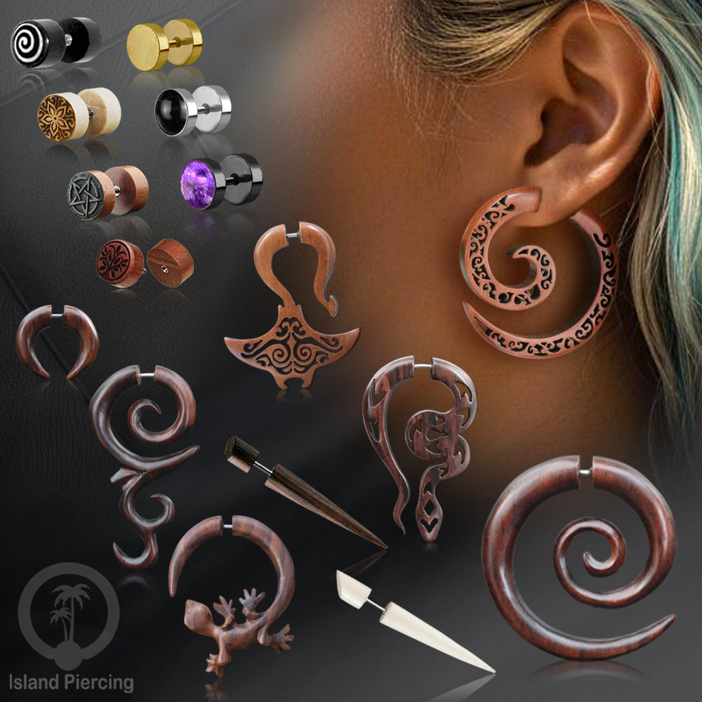 Fake Piercing and Plugs