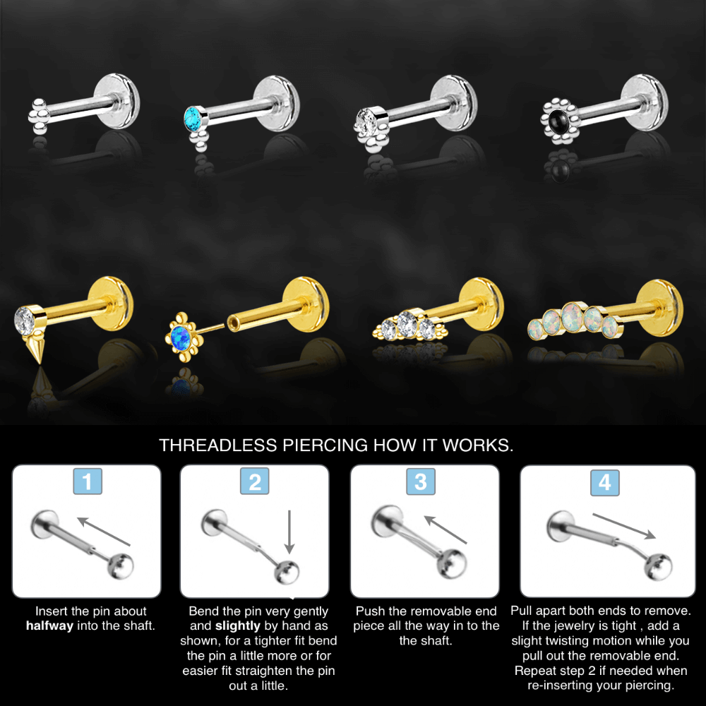 Threadless Piercing