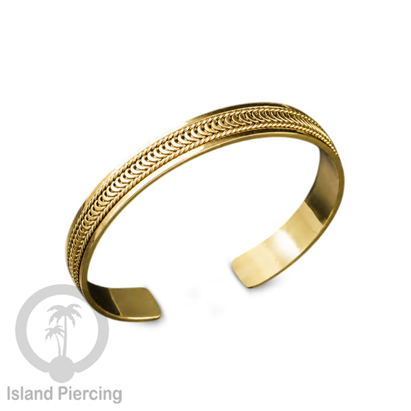 Gelang Tangan buatan Kuningan motif Bali ukuran kecil Bali style Brass Bangles