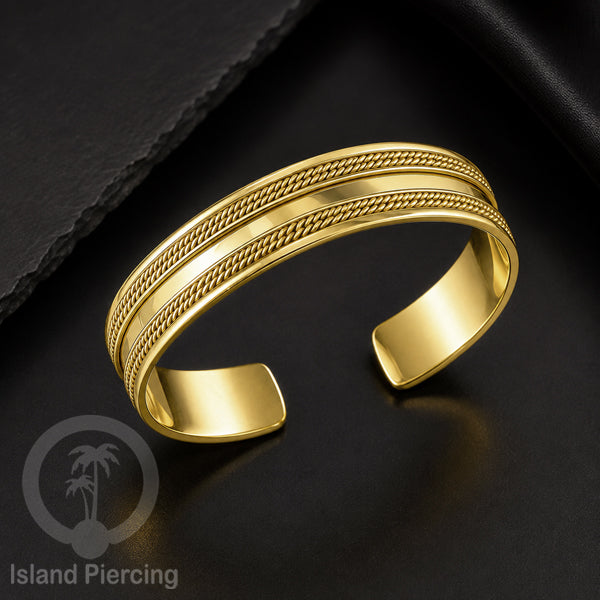 Gelang Tangan buatan Kuningan motif Bali ukuran kecil Bali style Brass Bangles