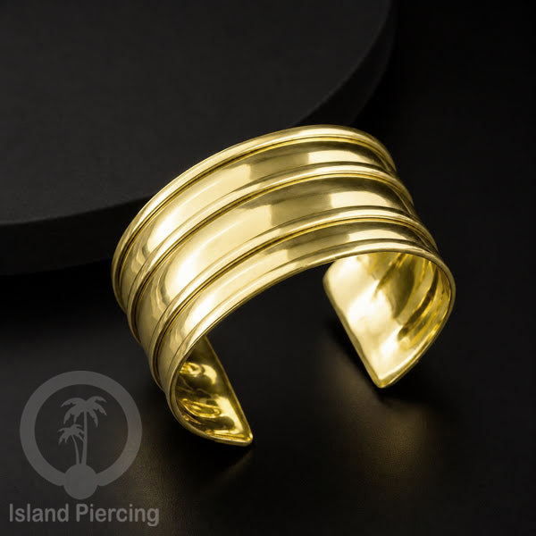 Gelang Tangan buatan Kuningan motif Bali ukuran besar Bali style Brass Bangles