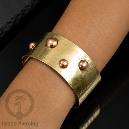 Gelang Tangan buatan Kuningan motif modern minimalis Plain style Brass Bangles