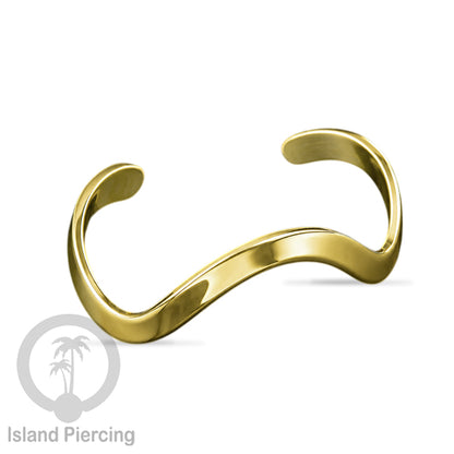 Gelang Tangan atas lengah buatan Kuningan motif modern minimalis Upper Arm Brass Bangles