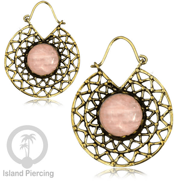 Anting Kuningan motif Pulau Bali, Brass Earring