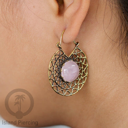 Anting Kuningan motif Pulau Bali, Brass Earring
