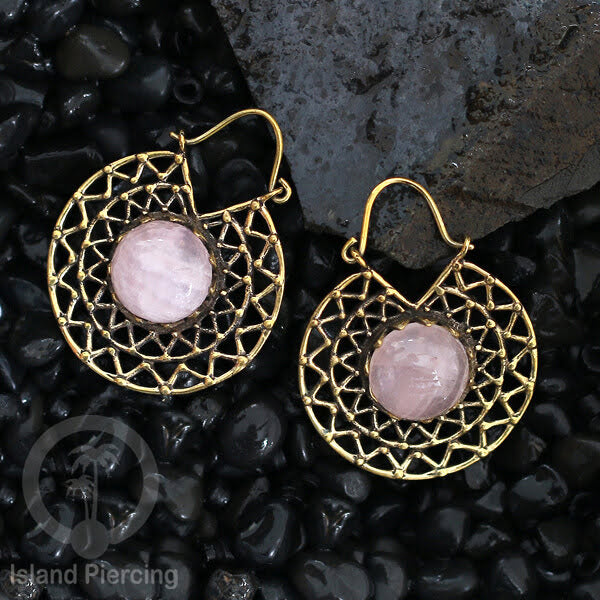 Anting Kuningan motif Pulau Bali, Brass Earring