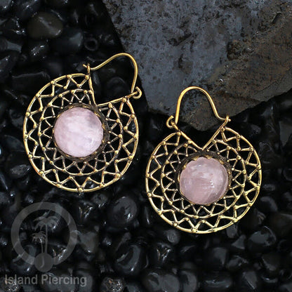 Anting Kuningan motif Pulau Bali, Brass Earring