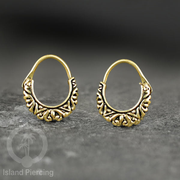 Anting-anting Kuningan ukuran kecil, Brass Ear-cuff Earrings 100% nickel free