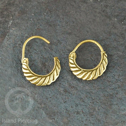 Anting-anting Kuningan ukuran kecil, Brass Ear-cuff Earrings 100% nickel free