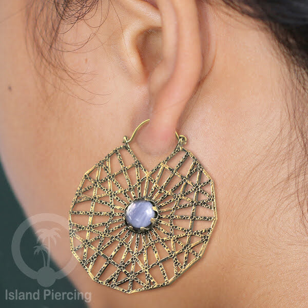 Bali style Brass Earrings, Anting Kuningan motif Mandala dan Geometrik bahan impor 100% tanpa nickel