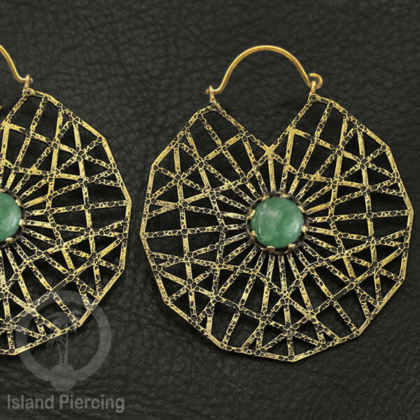 Bali style Brass Earrings, Anting Kuningan motif Mandala dan Geometrik bahan impor 100% tanpa nickel