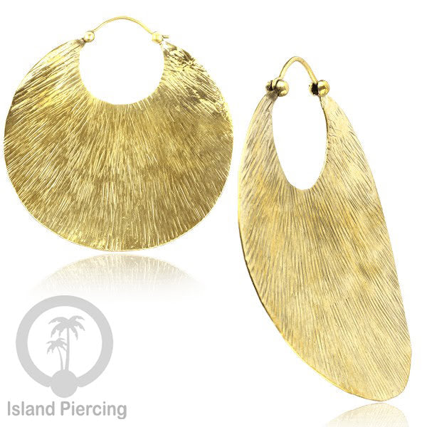 Anting Kuningan seni buatan pakai tangan, hand made Brass Earrings