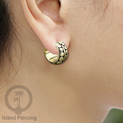 Anting-anting Kuningan ukuran kecil, Brass Ear-cuff Earrings 100% nickel free