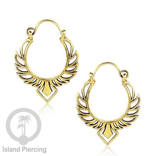 Aksesoris Anting Kuningan inspires Pulau Bali, 100% Nickel free Brass Earrings