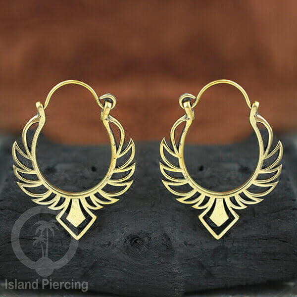 Aksesoris Anting Kuningan inspires Pulau Bali, 100% Nickel free Brass Earrings