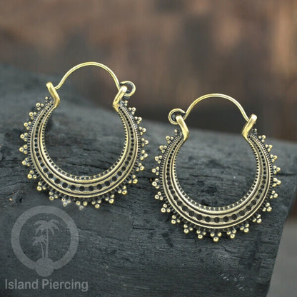 Aksesoris Anting Kuningan inspires Pulau Bali, 100% Nickel free Brass Earrings