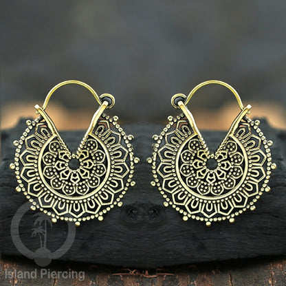 Aksesoris Anting Kuningan inspires Pulau Bali, 100% Nickel free Brass Earrings