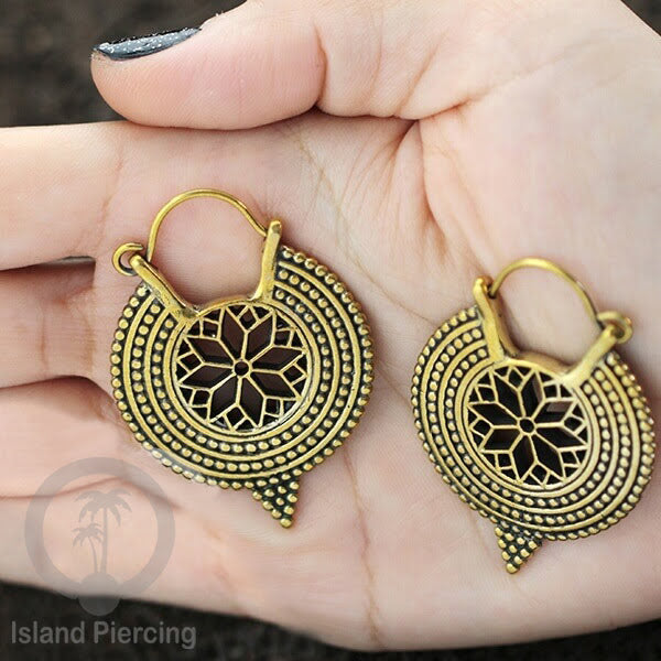 Aksesoris Anting Kuningan inspires Pulau Bali, 100% Nickel free Brass Earrings