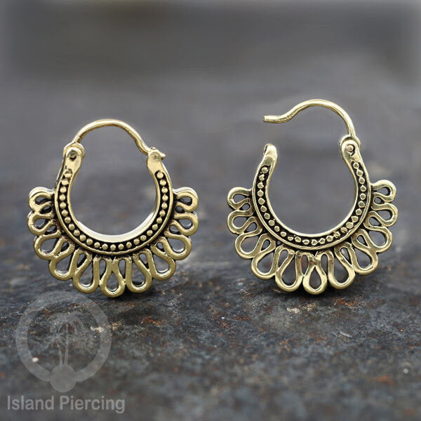 Brass Earrings, Anting Kuningan banyak motif bahan Kuningan Impor khusus Perhiasan.