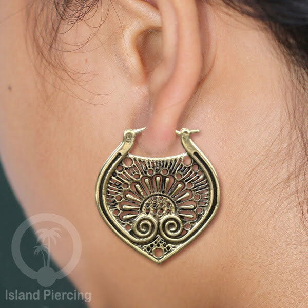 Brass Earrings, Anting Kuningan banyak motif bahan Kuningan Impor khusus Perhiasan.