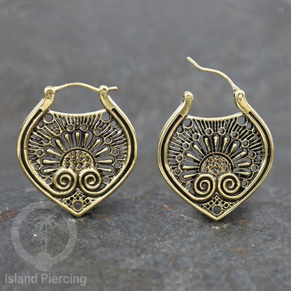 Brass Earrings, Anting Kuningan banyak motif bahan Kuningan Impor khusus Perhiasan.