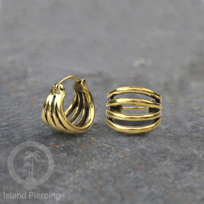 Anting-anting Kuningan ukuran kecil, Brass Ear-cuff Earrings 100% nickel free