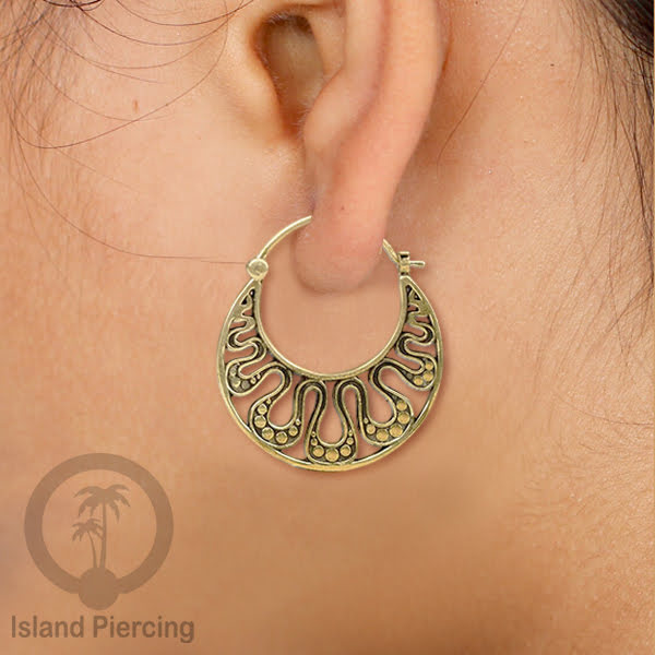 Brass Earrings, Anting Kuningan banyak motif bahan Kuningan Impor khusus Perhiasan.