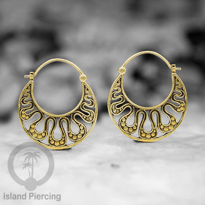 Brass Earrings, Anting Kuningan banyak motif bahan Kuningan Impor khusus Perhiasan.
