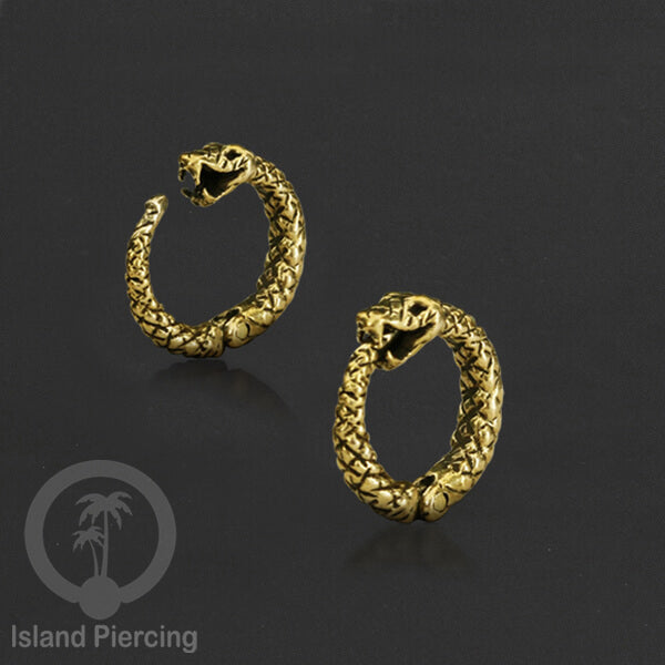 Brass Earlobe Cuff, Tindik Kuningan untuk lubang telinga besar