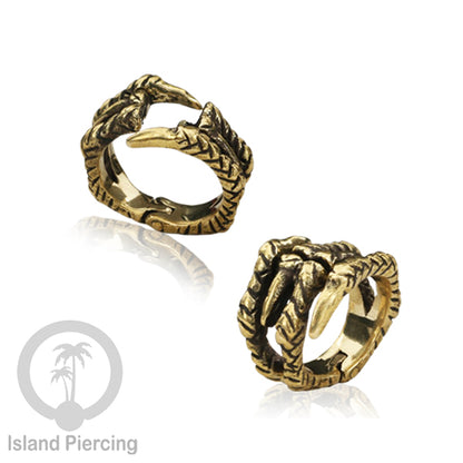 Brass Earlobe Cuff, Tindik Kuningan untuk lubang telinga yang besar 8mm ke atas