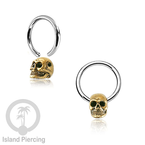 BCR piercing stainless dengan dekorasi kuningan banyak pilihan