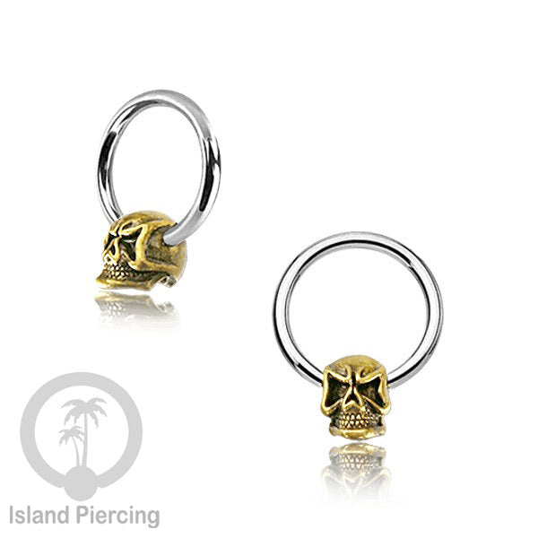 Tindik Stainless Piercing BCR dengan Liontin Kuningan banyak pilihan yang selera Gothic