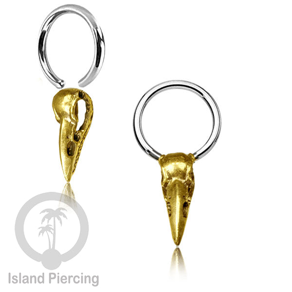BCR piercing stainless dengan dekorasi kuningan banyak pilihan