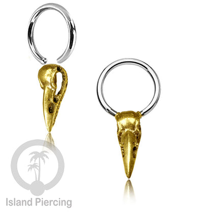 BCR piercing stainless dengan dekorasi kuningan banyak pilihan