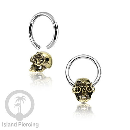 Tindik Stainless Piercing BCR dengan Liontin Kuningan banyak pilihan yang selera Gothic