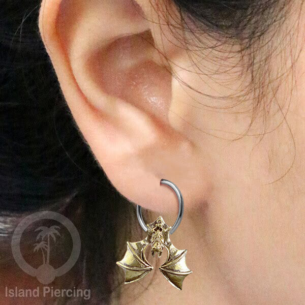 BCR piercing stainless dengan dekorasi kuningan banyak pilihan yang menarik