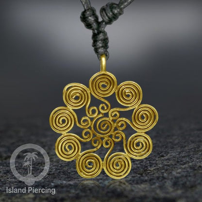 Kalung Liontin Kuningan motif yang istimewa Brass Pendant Necklace mix design