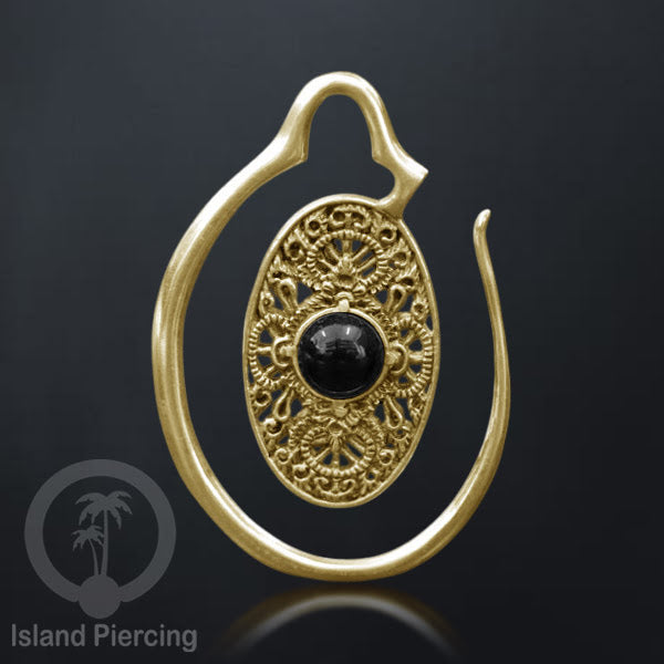 Tindik Kuningan dengan Batu, ukuran 1.2mm dan 4mm Brass Piercing Jewelry with Stone