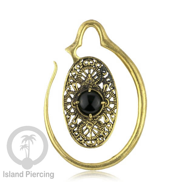 Tindik Kuningan dengan Batu, ukuran 1.2mm dan 4mm Brass Piercing Jewelry with Stone