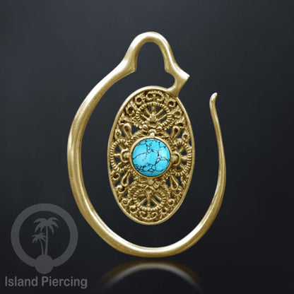 Tindik Kuningan dengan Batu, ukuran 1.2mm dan 4mm Brass Piercing Jewelry with Stone