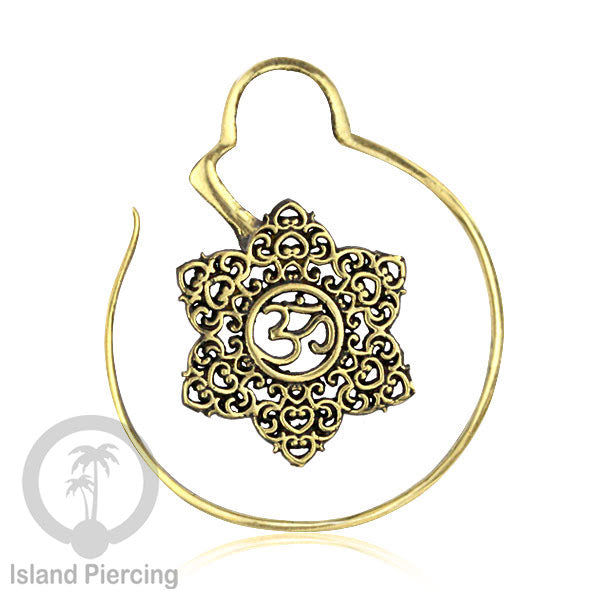Perhiasan Tindik Anting Kuningan motif Bali, Brass Body Piercing Expander