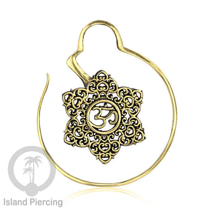 Perhiasan Tindik Anting Kuningan motif Bali, Brass Body Piercing Expander