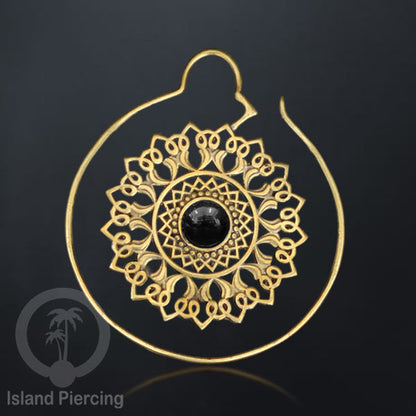 Tindik Kuningan dengan Batu, ukuran 1.2mm dan 4mm Brass Piercing Jewelry with Stone