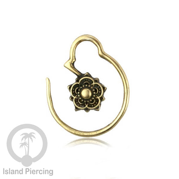Perhiasan Tindik Anting Kuningan motif Bali, Brass Body Piercing Expander