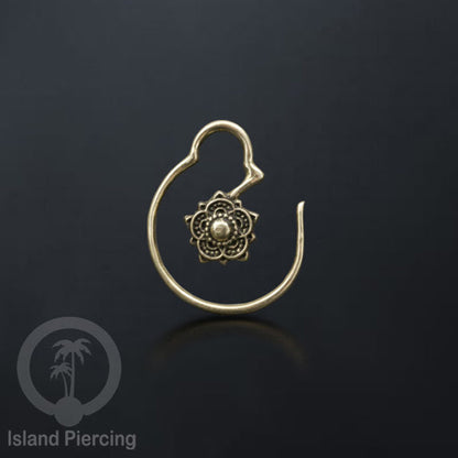 Perhiasan Tindik Anting Kuningan motif Bali, Brass Body Piercing Expander
