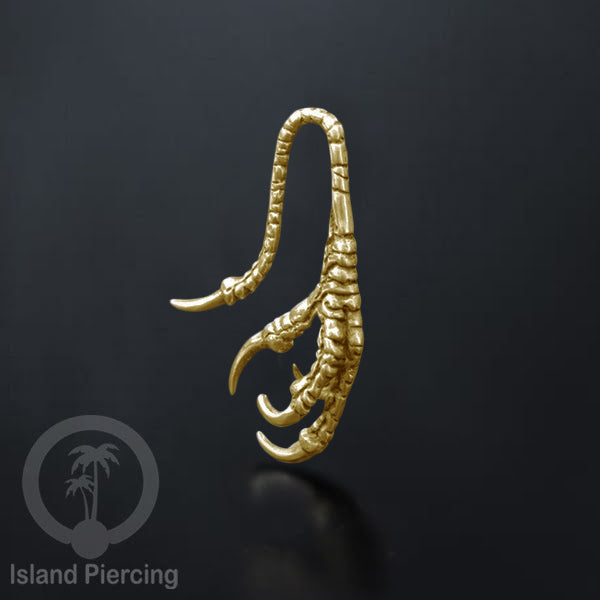 Perhiasan Tindik Kuningan cocok lubang Kecil dan model Tengkorang Ear Gauge, Skull Brass Ear Weight