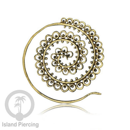 Anting Tindik Kuningan, Trbal Brass jewelry, cocok untuk semua ukuran lubang telinga